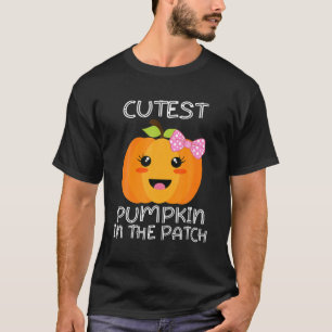Camiseta Cutest Pumpkin In The Patch Funny Halloween Thanks