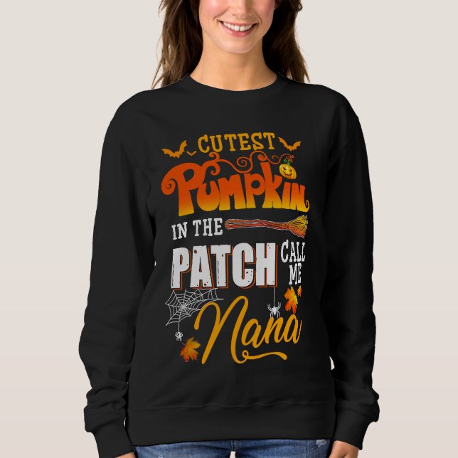 Camiseta Cutest Pumpkins In The Patch Call Me Nana Funny Ha (Frente)