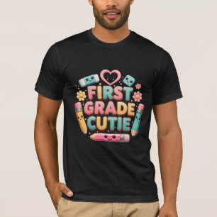 Camiseta Cuteza de Primeiro Ano Kawaii Volta às Aulas