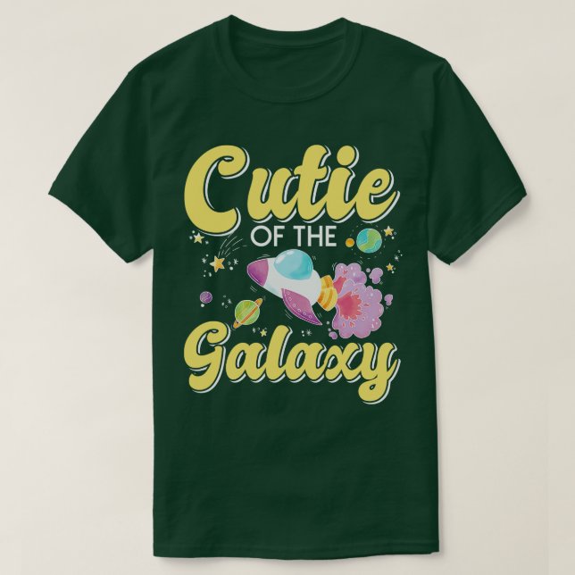 Camiseta Cutie Da Garota Da Galáxia (Frente do Design)