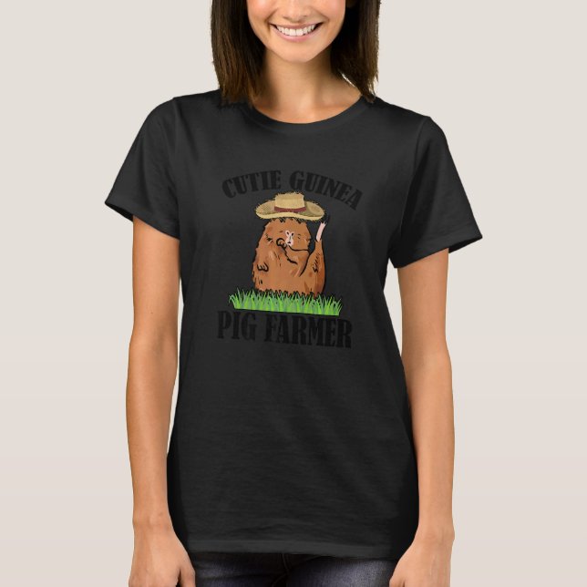 Camiseta Cutie Guinea Pig Farmer Pig Owner Animals Cavy Pet (Frente)
