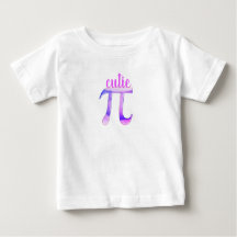 Camiseta Cutie Pi Baby para o Filho de um Matemáti
