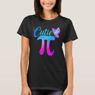 Camiseta Cutie Pi Math Pie Butterfly Adorável Math Pun