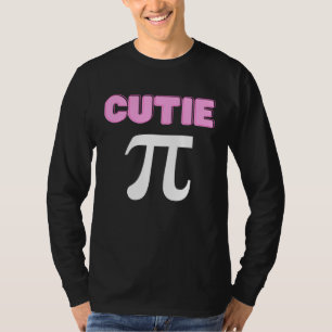 Camiseta Cutie Pi Piada Divertida de Matemática Geek Dia do