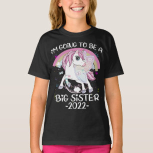 Camiseta Cutie Unicorn serei uma Irmã Grande 2022