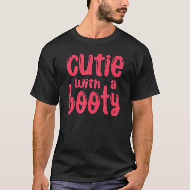 Camiseta Cutie with a Booty  Gym (Frente)