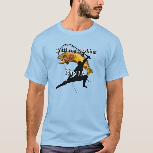 Camiseta Cutthroat Trut Pescar Ninja (Frente)
