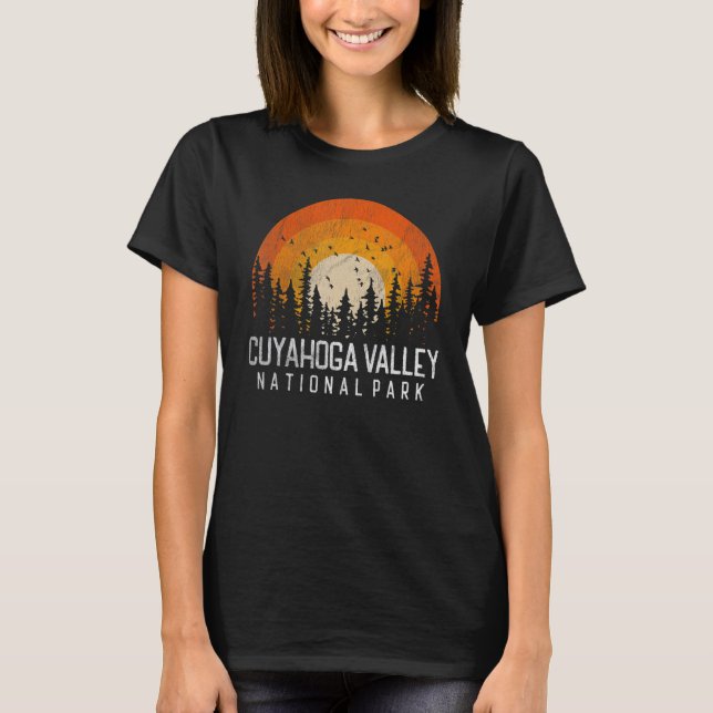 Camiseta Cuyahoga Valley US National Park Ohio Retr (Frente)