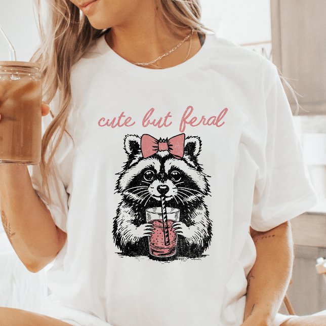 Camiseta Cuz mas Feral Raccoon (Criador carregado)