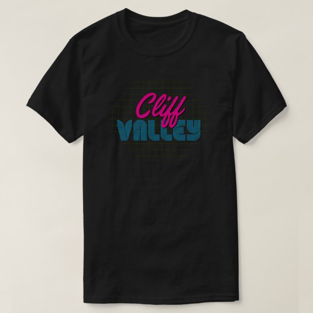 Camiseta CV Retro - Neon (Frente do Design)
