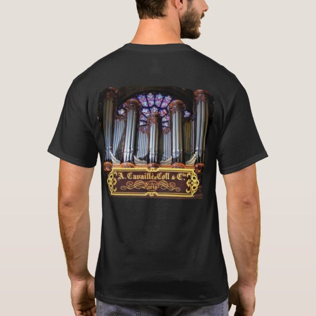 Camiseta Cvalle-Coll Pipe Organ de Notre-Dame, Paris (Verso)
