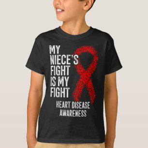 Camiseta Cvd A Luta Da Minha Sobrinha é Minha Luta Doença C