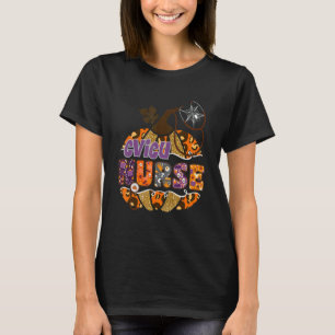 Camiseta Cvicu Enfermeira Estetoscópio Abóbora de Halloween