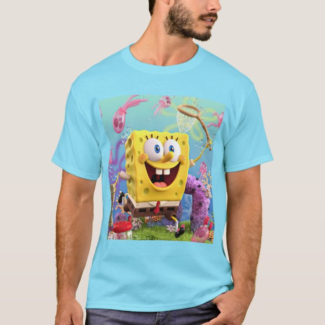 Camiseta Cyan Spongbob (Frente)