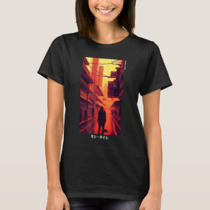 Camiseta Cyb futurístico estético japonês de tunídeos