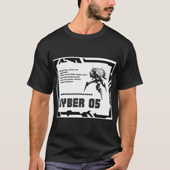 Camiseta Cyber 05 Mech Robot (Frente)