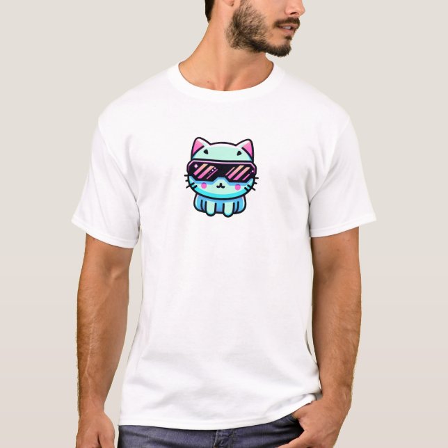 Camiseta Cyber Cat (Frente)