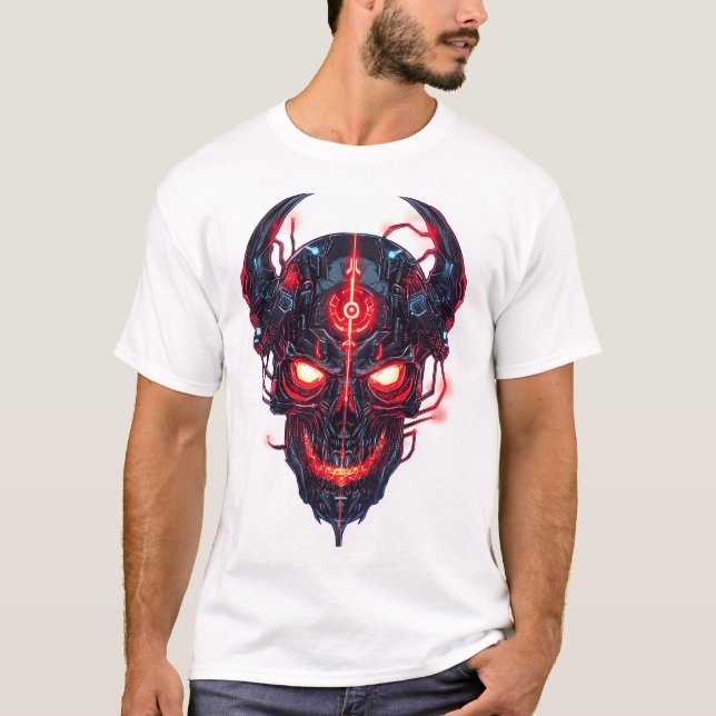 Camiseta Cyber Demon Skull Lord (Frente)