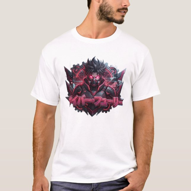 Camiseta Cyber Fury Cyberpunk (Frente)