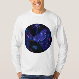 Camiseta Cyber Geisha – Neon Serenity