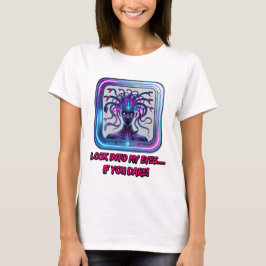 Camiseta Cyber Medusa Neon - Camisa-T feminina