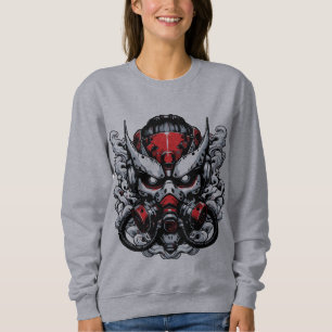 Camiseta Cyber Oni: Máscara do Guerreiro da Fumaça