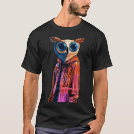 Camiseta Cyber Owl - Futurística Streetwise 1
