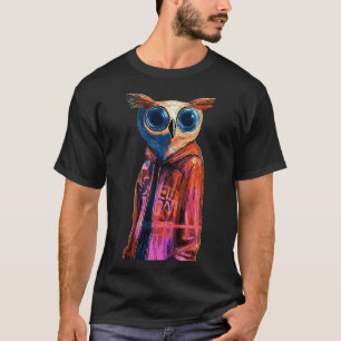 Camiseta Cyber Owl - Futurística Streetwise 1
