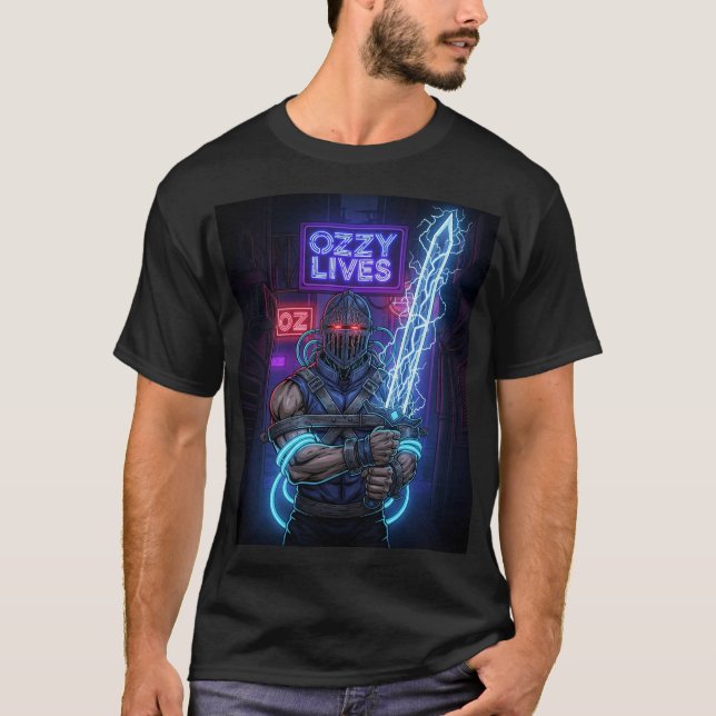 Camiseta Cyber-Ozzy: Sem Descanso para os Maus (Frente)