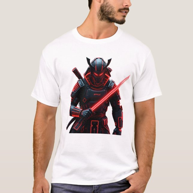 Camiseta Cyber Samurai Streetwear (Frente)