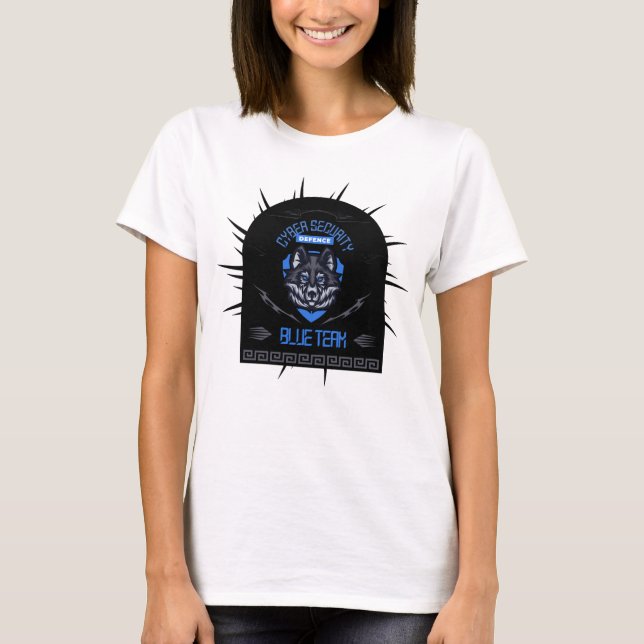 Camiseta Cyber Security Blue Team Lone Guardian (Frente)