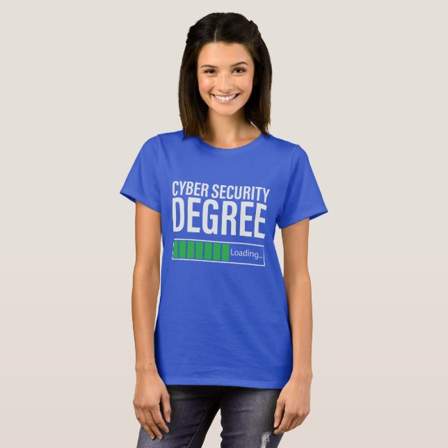 Camiseta Cyber Security Degree Loading, specialist  (Frente Completa)