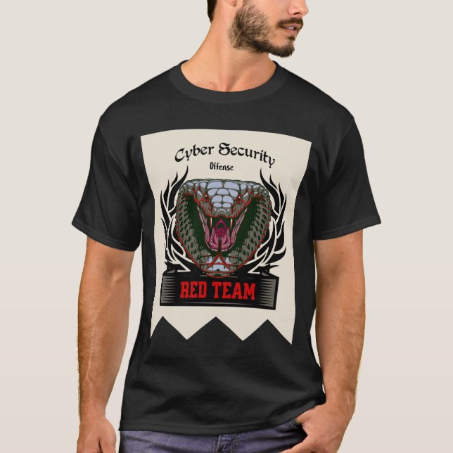 Camiseta Cyber Security Red Team Cobra Strike Unisex (Frente)