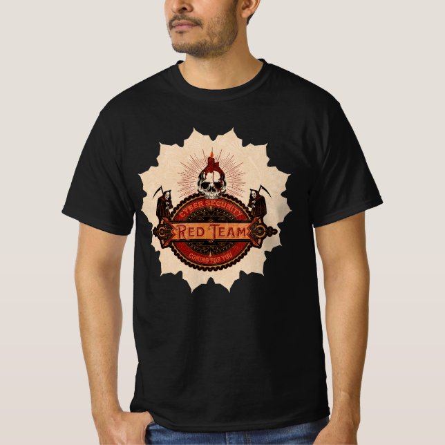 Camiseta Cyber Security Red Team Reaper (Frente)