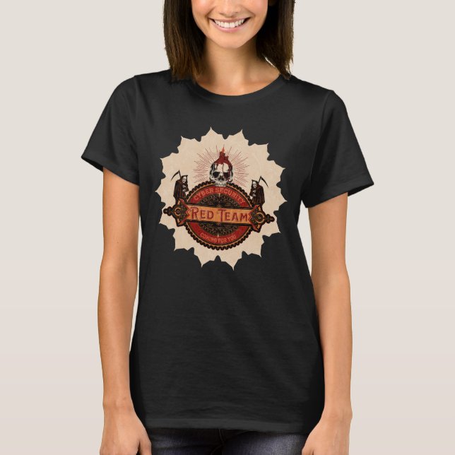 Camiseta Cyber Security Red Team Reaper (Frente)