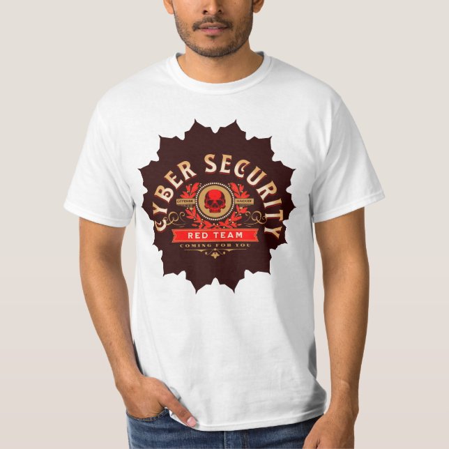 Camiseta Cyber Security Red Team Sentinel (Frente)