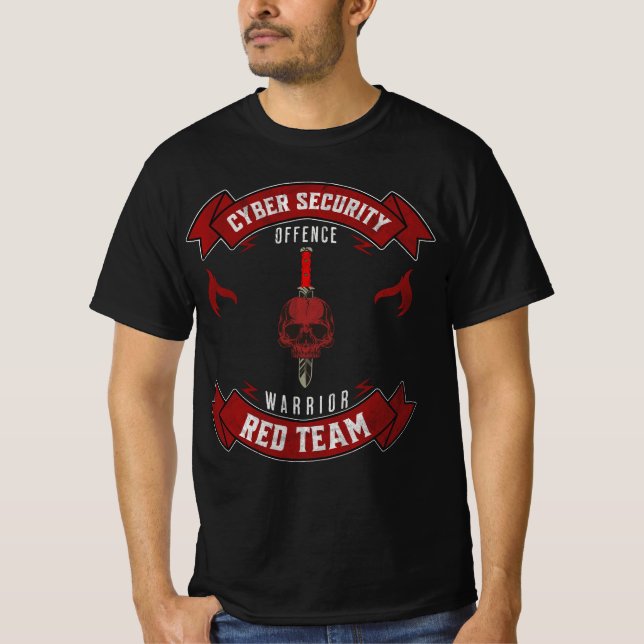 Camiseta Cyber Security Red Team Warrior (Frente)