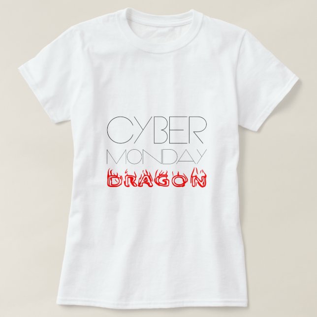 Camiseta Cyber Segunda Dragon engraçado (Frente do Design)