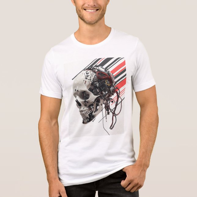 Camiseta Cyber Skull (Frente)