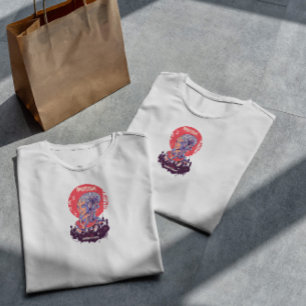 Camiseta Cyber Urban Futurística Mulher