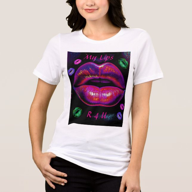 Camiseta Cyber Venus Lips  - My Lips R 4 U (Frente)