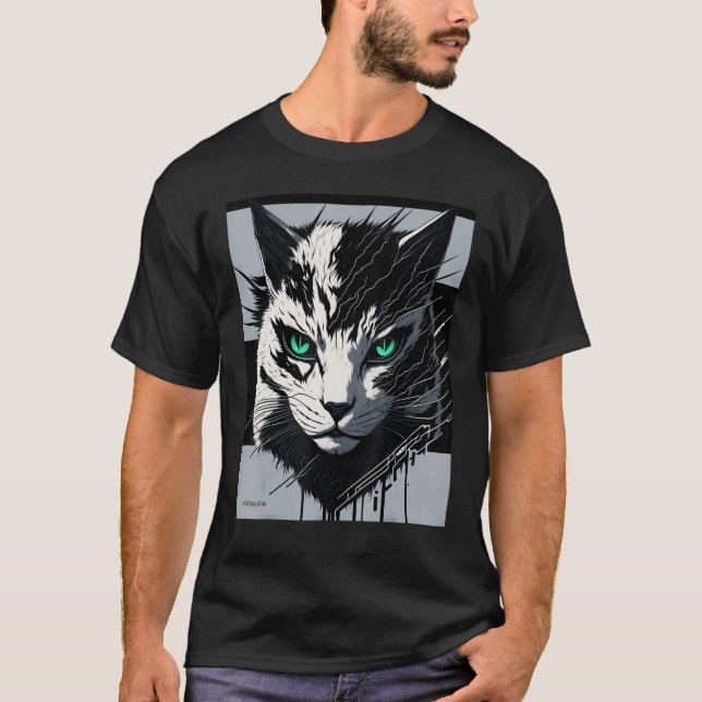 Camiseta cyberdigital cat ver 1 (Frente)