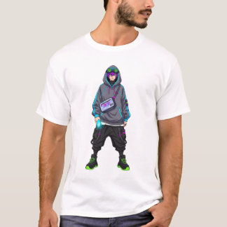Camiseta Cyberpunk Anime Streetwear Tokyo Drip