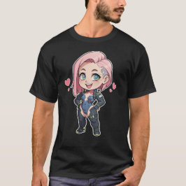 Camiseta Cyberpunk Chibi Girl