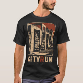 Camiseta Cyberpunk Cityscape Design