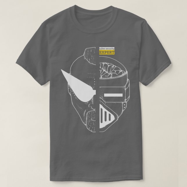 Camiseta Cyberpunk, especialista em segurança cibernética (Frente do Design)