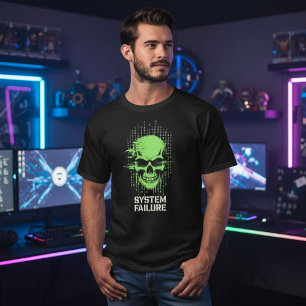 Camiseta Cyberpunk Gaming Crânios   Crânio Gamer N