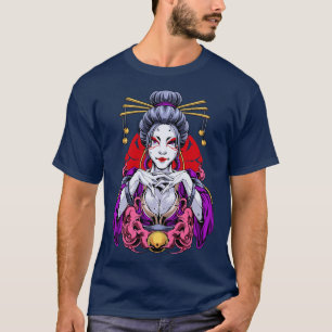 Camiseta Cyberpunk Geisha Girl
