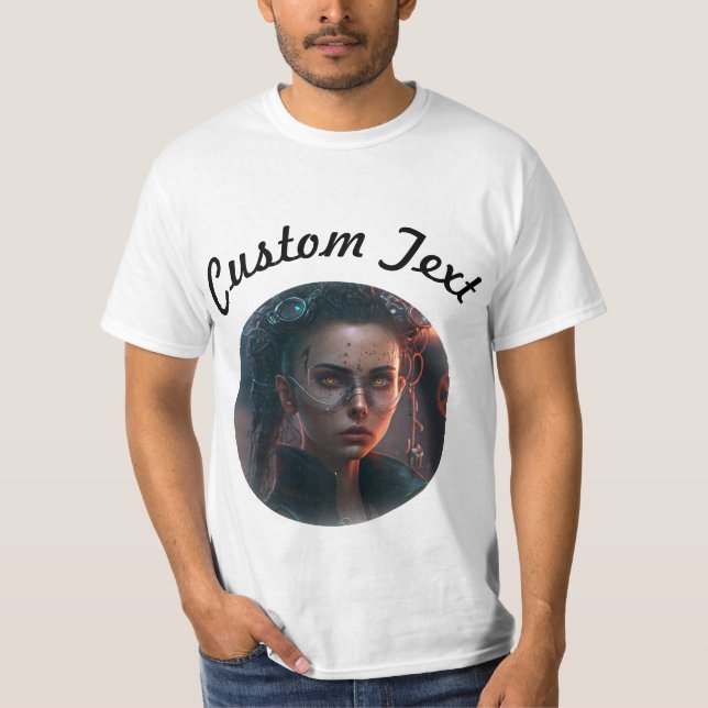 Camiseta Cyberpunk Girl (Frente)