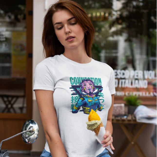 Camiseta Cyberpunk Girl (Criador carregado)